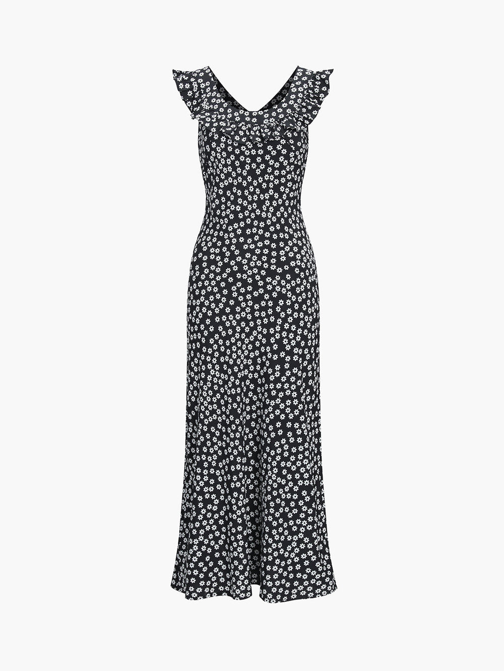 Daisy Floral Graceful Print Long Dress Floral Dresses