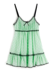 Lace Trim Graceful Floral Mini Dress Dresses