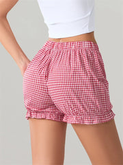 Bow Plaid Dots Bloomer Short short-250223