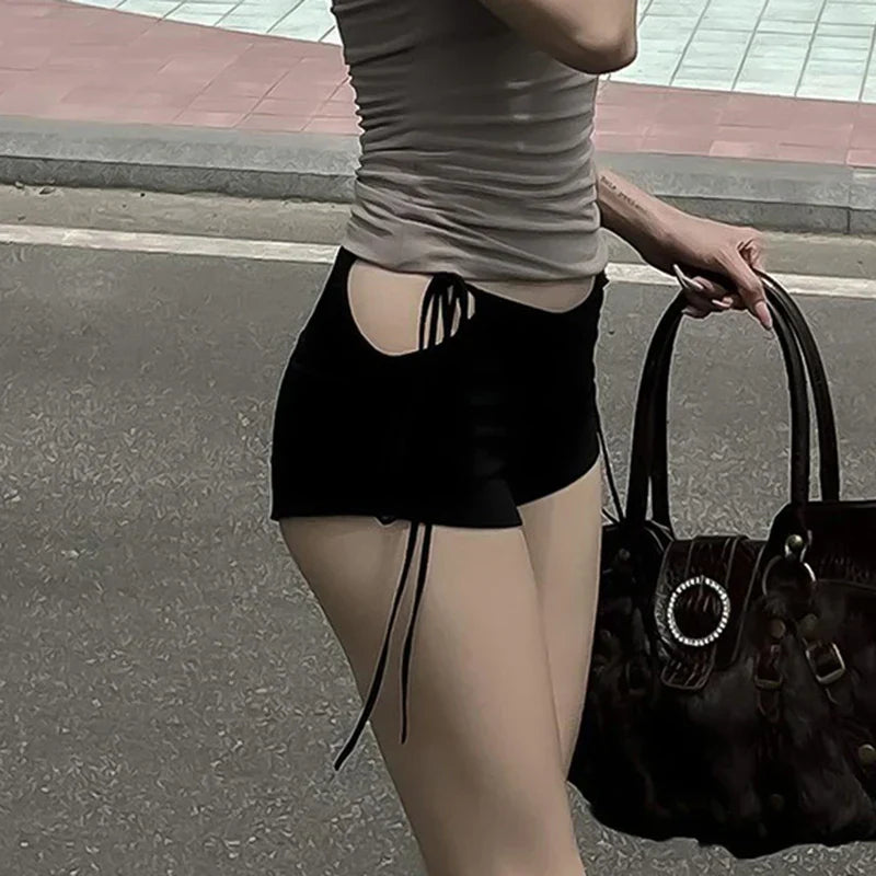 Bandage HolLow-Out Skinny Short short-250223