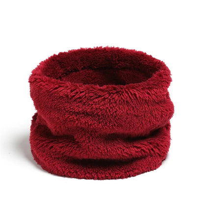 Cashmere Warm Color Ring Plush Thick Outdoor Sports Neckerchief Muffler Scarf