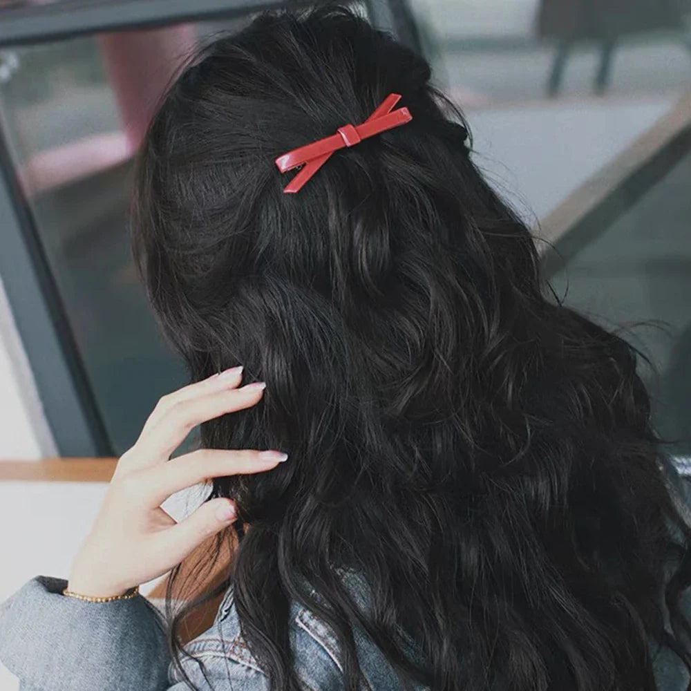 Acrylic Christmas Hair Accessory - Chic Plain Color Accessories-L