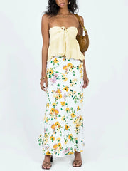 Ruffled Off-Shoulder Crop Top