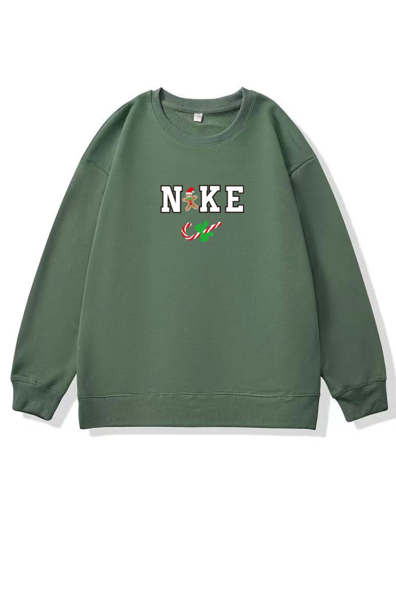 Christmas Letter Graphic Cotton Sweatshirt