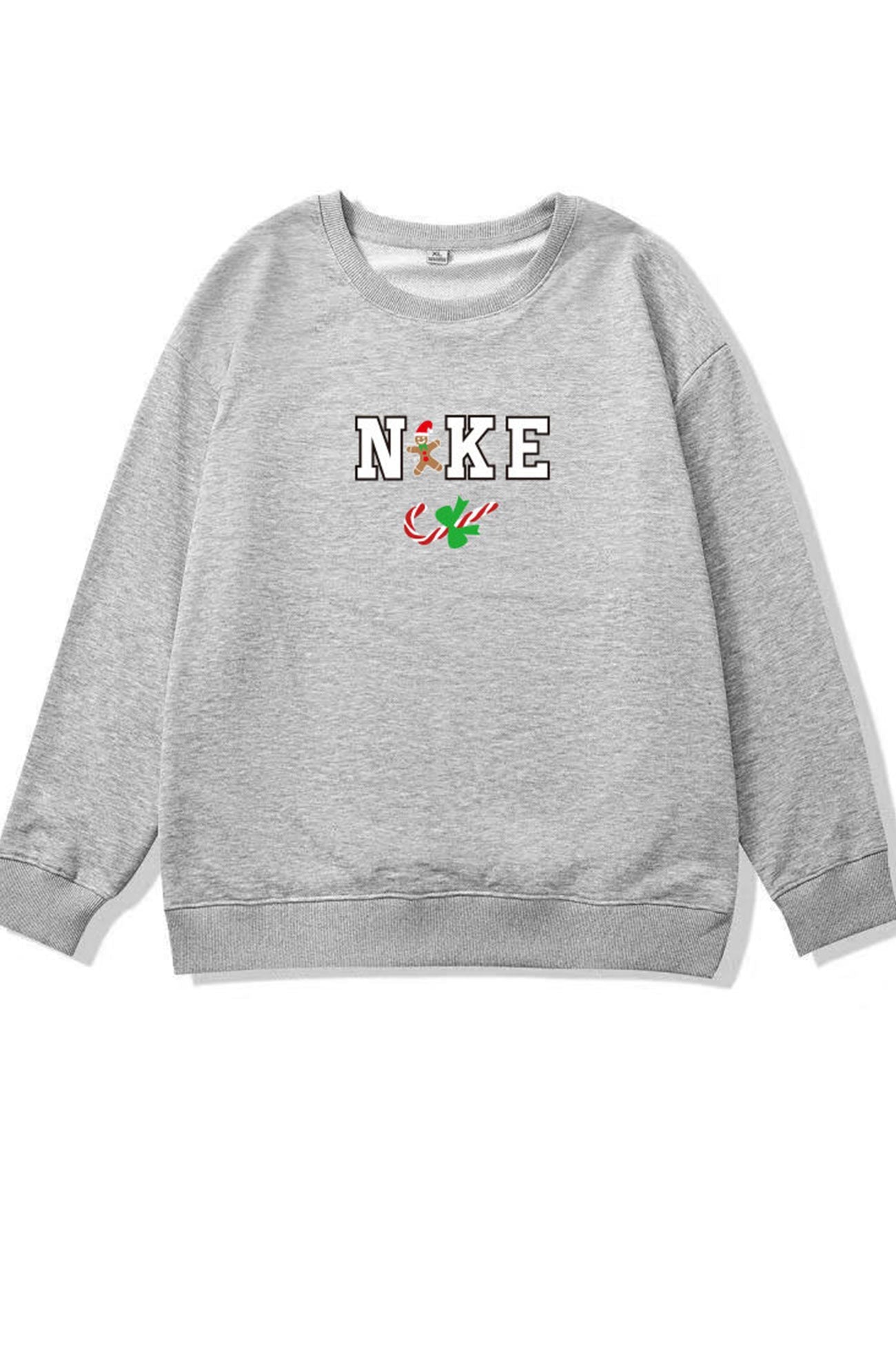 Christmas Letter Graphic Cotton Sweatshirt