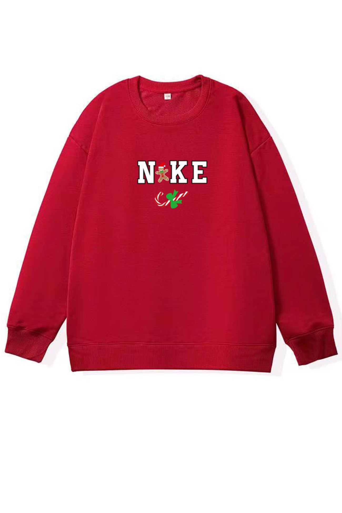 Christmas Letter Graphic Cotton Sweatshirt