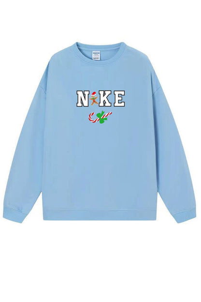 Christmas Letter Graphic Cotton Sweatshirt