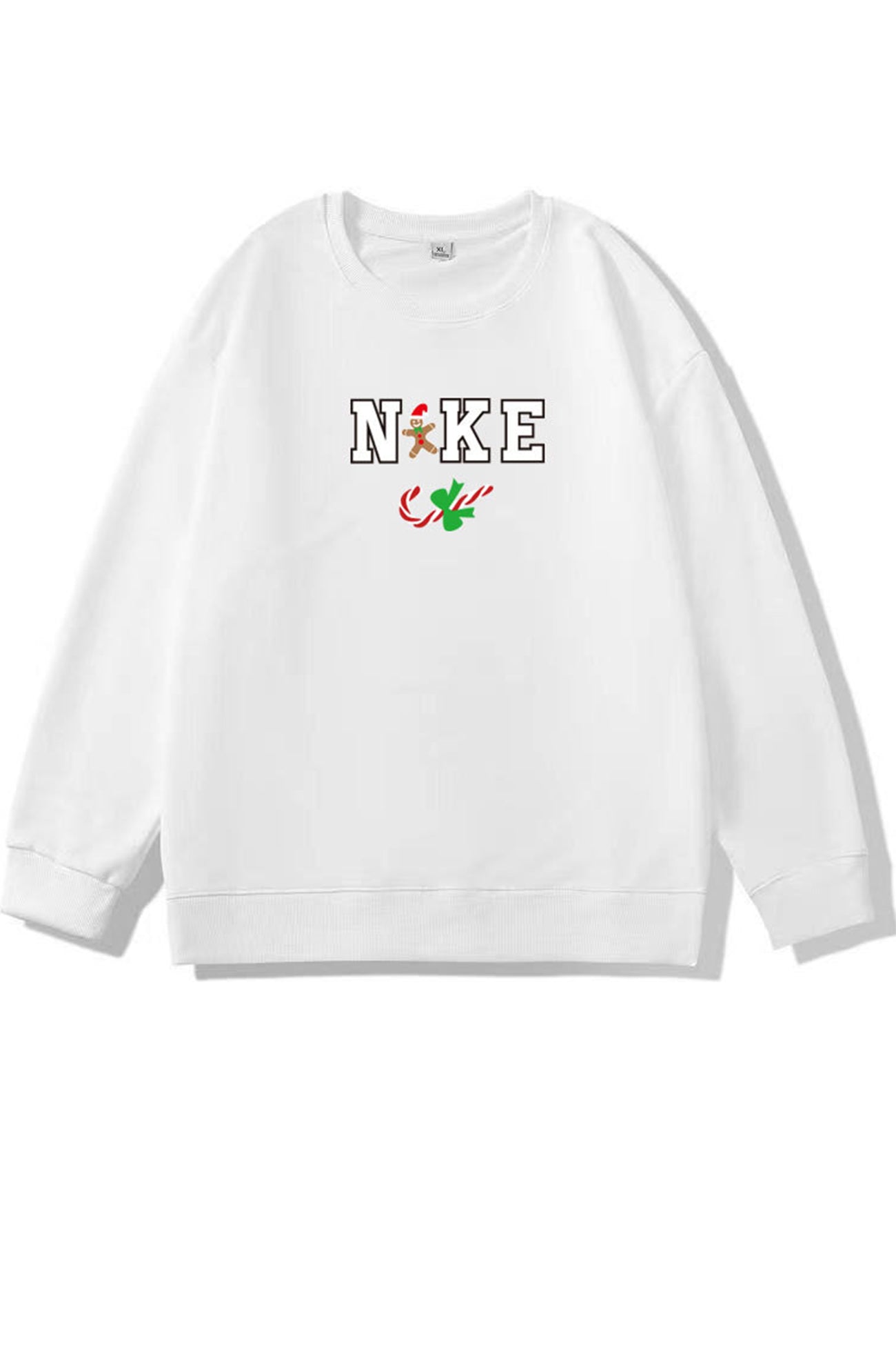 Christmas Letter Graphic Cotton Sweatshirt