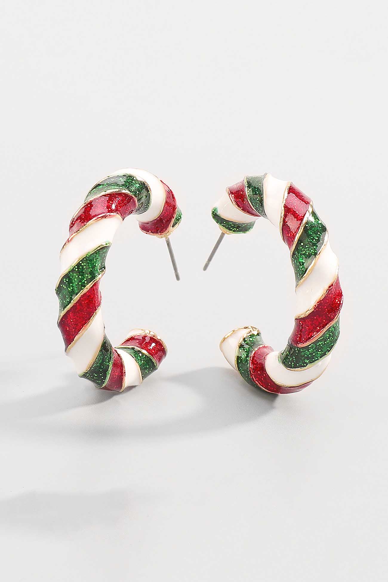 Christmas C-shaped Earrings