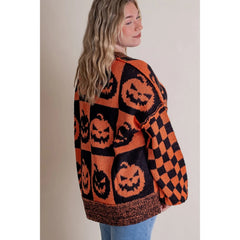 Gingerbread Aesthetic Christmas Sweater - Long Sleeve Round Neck Sweaters-L
