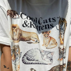 Cool Cats And Kittens Vintage T-shirt t-shirt-250223
