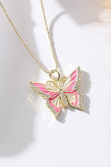 Copper Butterfly Necklace