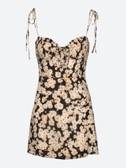 Cottagecore Daisy Tie Strap Mini Dress