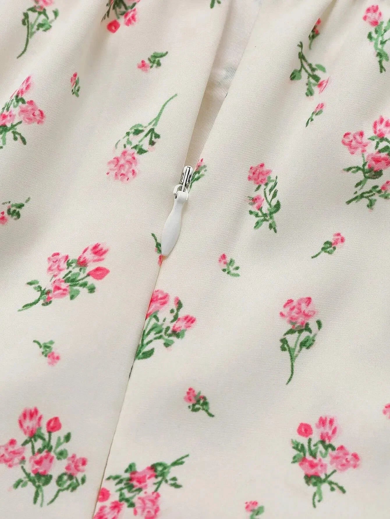 Cottagecore Floral Ruched Mini Dress