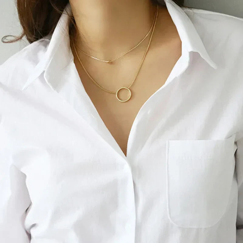 Cotton White Long Sleeve Casual Ladies Blouse blouse-250126