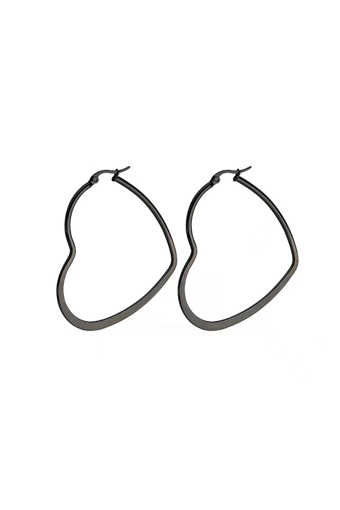 Cutout Peach Heart Earrings