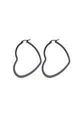 Cutout Peach Heart Earrings