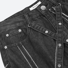 Cyberpunk Patchwork Jeans