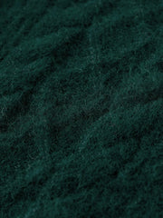 Casual Comfortable Round Neck Red Knitted Christmas Sweater For Women Sweaters-L