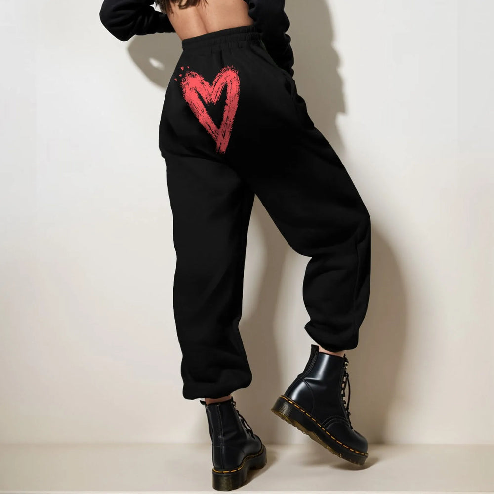 Valentine’s Day Couple Jogger Pants Dark Gray / S