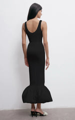Pearl Flower Midi Mermaid Party Dress Partydress-241208