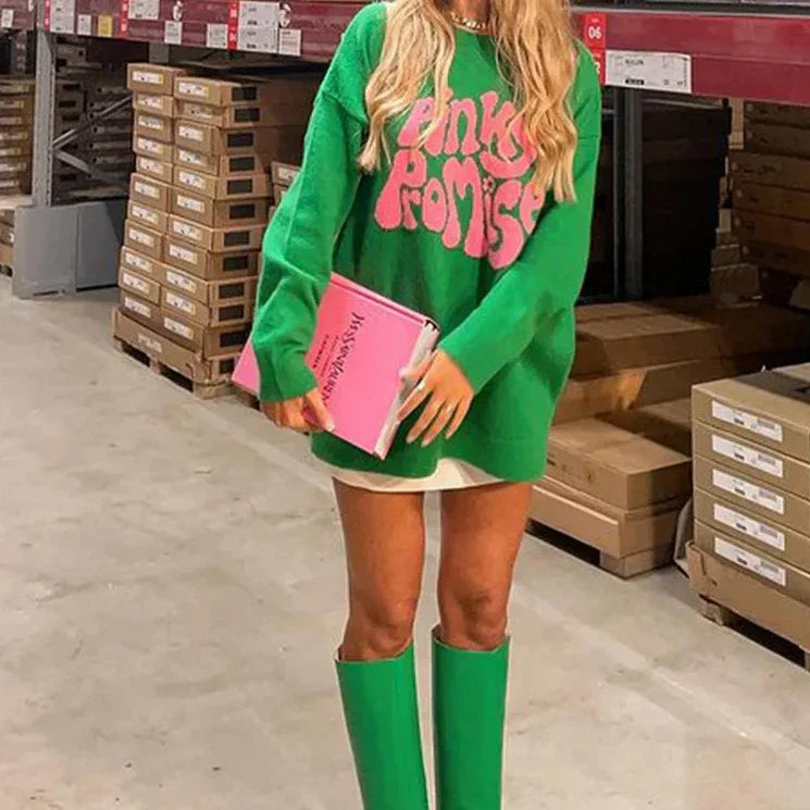 Simple Warm Thick Casual Autumn Winter Knit Elastic Jumper Christmas Sweater Sweaters-L