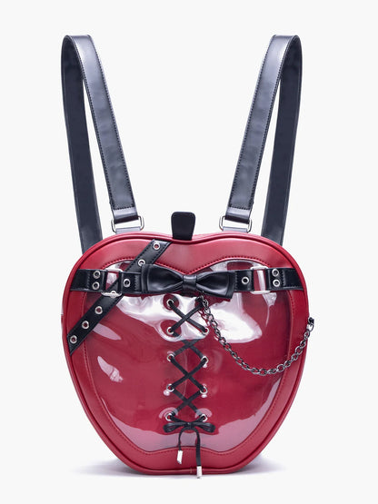 Hiatus Strap Chain Apple Shoulder Gothic Backpack Belt Dark Bow Bag