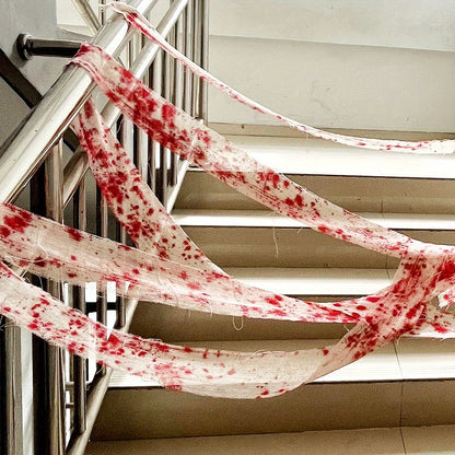 Blood Stained Gauze Warning Tape Halloween Decorative Item