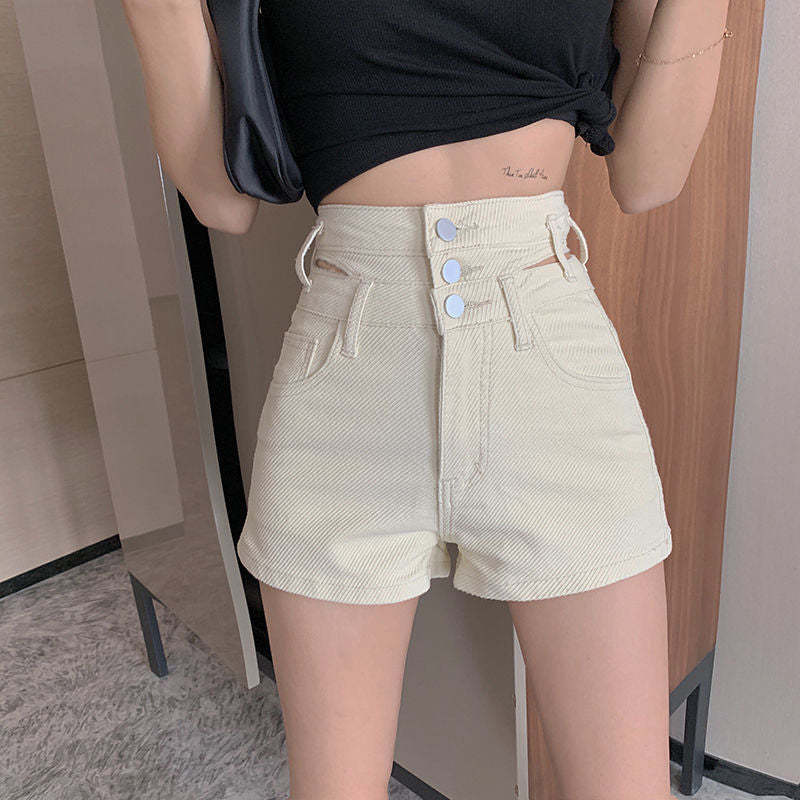 Distressed High Waist Women’s Denim Vintage Korean Shorts Summer