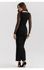 Davina Midi Dress - Black