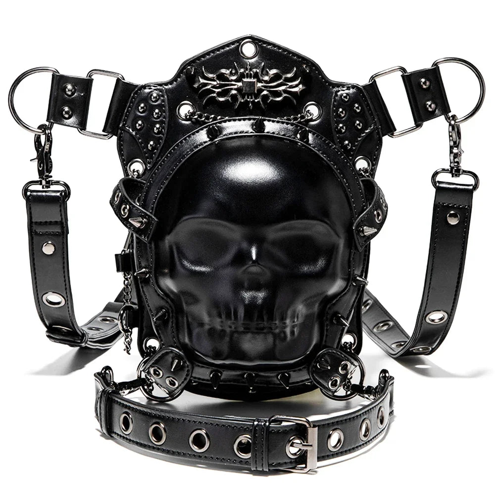 Moto Vintage Rivet Rock Retro Waist Fanny Steampunk Gothic Bag