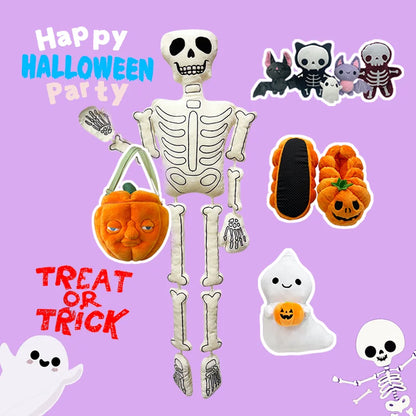 Kawaii Ghost Pumpkin Plush Halloween Decorative Item