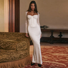 Type Hip Lace Long Sleeve Slim