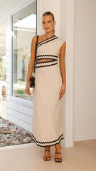 Elegant Diagonal Collar Lace Stitching Maxi Dress