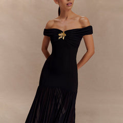 Paris Maxi Dress-Black