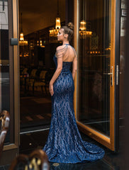 Clothes Sleeveless Halter Dress Slim Fit Sheath Dress