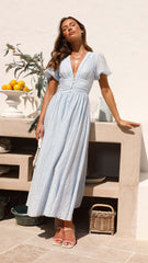 Lyara Midi Dress - Blue