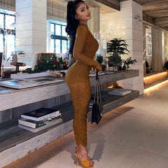 Mesh See through Pleated Beach