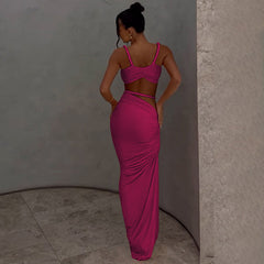 Makoko Co-Ord set - Rose Red