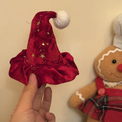 Red Star 3D Christmas Cap Cute Hair Accessory