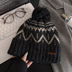 Chunky Crochet Bobble Christmas Hat