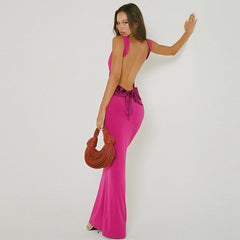 Noella Dress - Rose Red