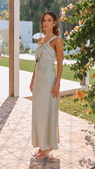 Year Elegant Elegant One Shoulder Solid Color Southeast Asian Tube Top A line Dress