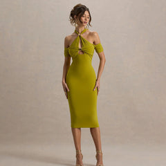 Mella Midi Dress - Green