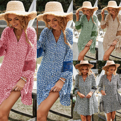 WearBabydoll Dress Lace Stitching Dress Casual Vacation