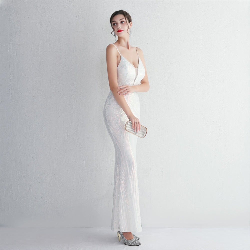 Liana Formal Sequin Charming Scroll Mermaid Dress S.o. Long Dresses