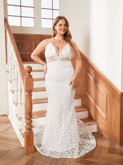 V Neck Strap Formal Dress