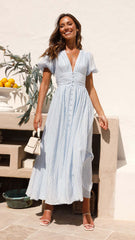 Lyara Midi Dress - Blue