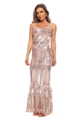 High End Affordable Luxury BrDiamond Beaded Dress Super Shiny Sequined Dinner Dress