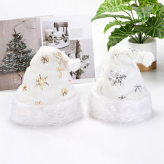 Faux Fur Pearl Snowflake Christmas Hat
